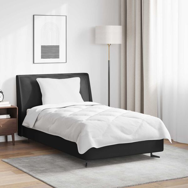 vidaXL Couette avec oreiller 2 pcs Blanc Microfibre