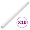 vidaXL Goulotte de c&acirc;ble 40x40 mm 10 m PVC