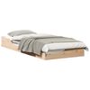 vidaXL Cadre de lit Marron 90 x 210 cm Pin massif