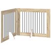 vidaXL Porte de chien pliable avec supports 2 pcs Ch&ecirc;ne Sonoma