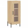 vidaXL Buffet haut Ch&ecirc;ne sonoma 34,5x34x180 cm Bois d'ing&eacute;nierie