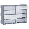 vidaXL Organisateur multi-tiroirs avec 8 grands tiroirs 52x16x37 cm
