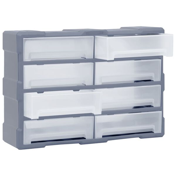 vidaXL Organisateur multi-tiroirs avec 8 grands tiroirs 52x16x37 cm