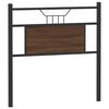 vidaXL T&ecirc;te de lit de remplacement ch&ecirc;ne marron 80 cm bois d'ing&eacute;nierie et acier