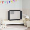 vidaXL Barri&egrave;re de s&eacute;curit&eacute; de lit d'enfant Gris fonc&eacute; 100x25 cm Tissu