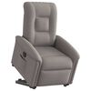 vidaXL Fauteuil inclinable électrique taupe tissu