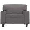 vidaXL Fauteuil Gris 60 cm Similicuir
