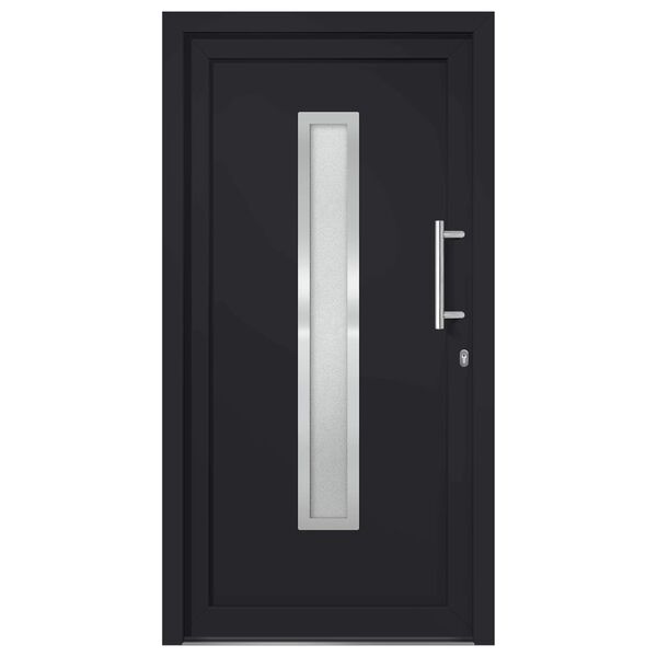 vidaXL Porte d'entr&eacute;e Anthracite 108x208 cm