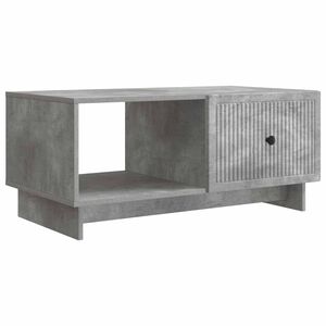 vidaXL Table basse Gris b&eacute;ton 90 x 50 x 40 cm Bois d'ing&eacute;nierie