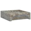 vidaXL Lavabo Gris 40x40x12 cm Marbre