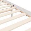 vidaXL Cadre de lit sans matelas blanc 160x200 cm bois massif