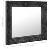 vidaXL Miroir mural style baroque 60x60 cm noir