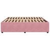 VidaXL Cadre de lit sans matelas rose 180x200 cm velours