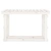 vidaXL Support pour bois de chauffage Blanc 108x64,5x77 cm Bois de pin