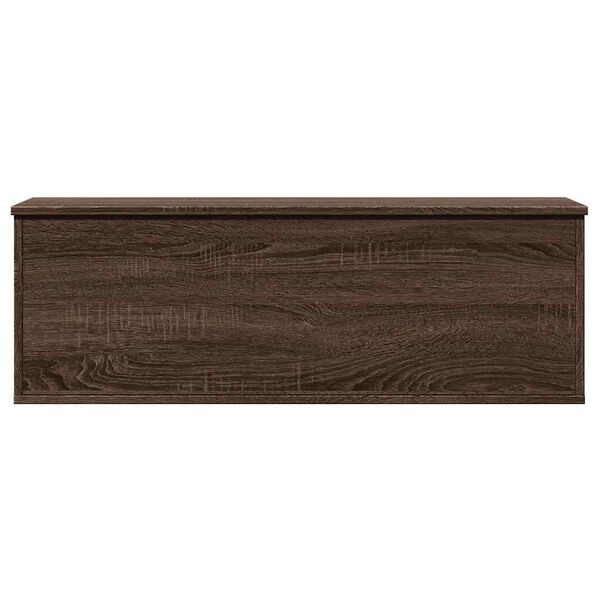 vidaXL Bo&icirc;te de rangement ch&ecirc;ne marron 102x35x35 cm bois d'ing&eacute;nierie