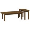 vidaXL Ensemble de tables basses 2 pcs Marron miel Bois massif de pin