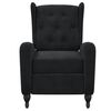 vidaXL Fauteuil de massage inclinable noir velours