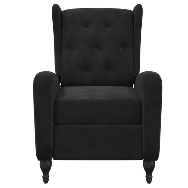 vidaXL Fauteuil de massage inclinable noir velours