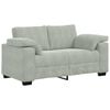 vidaXL Canap&eacute; causeuse gris clair 160x77x82 cm velours