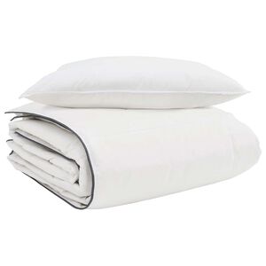 vidaXL Duvet d'hiver avec oreiller 2 pcs Blanc Plume de canard