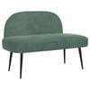 vidaXL Banc rembourr&eacute; avec dossier Vert marin 110 x 60 x 76 cm Velours