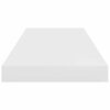 vidaXL &Eacute;tag&egrave;re murale flottante Blanc brillant 60x23,5x3,8 cm MDF