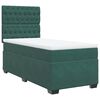 vidaXL Sommier &agrave; lattes de lit avec matelas Vert fonc&eacute; 90x190 cm