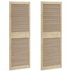 vidaXL Porte de Cabinet 2 pi&egrave;ces Naturel 170 x 2,1 x 59,5 cm