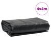 vidaXL B&acirc;che anthracite 4x4 m 650 g/m&sup2;