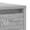 vidaXL Buffet sonoma gris 29,5x34x76 cm bois d'ing&eacute;nierie