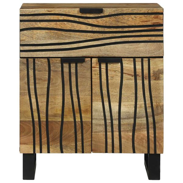 vidaXL Cabinet de chevet Marron 50 x 33 x 60 cm Bois d'acacia massif