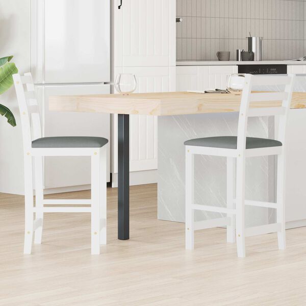 vidaXL Chaises de salle &agrave; manger 2 pcs Blanc 40 x 47,5 x 99,5 cm