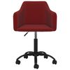 vidaXL Chaises &agrave; manger pivotantes lot de 4 Rouge bordeaux Velours