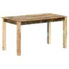 vidaXL Table de salle à manger Bois de récupération solide 140x70x76cm