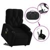 vidaXL Fauteuil inclinable de massage &eacute;lectrique Noir Tissu