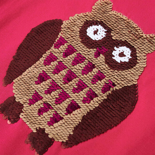 T-shirt enfants à manches longues rose vif 104