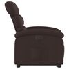 vidaXL Fauteuil inclinable &eacute;lectrique marron fonc&eacute; tissu