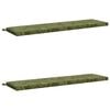 vidaXL Coussins de Banc SOEST 2 pc 100 % polyester Mod&egrave;le feuille