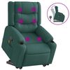 vidaXL Fauteuil inclinable de massage Vert fonc&eacute; Tissu