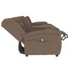 vidaXL Fauteuil de massage inclinable porte-gobelets 4 places taupe