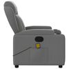 vidaXL Fauteuil de massage inclinable gris foncé tissu