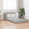 vidaXL Canap&eacute;-Lit 110cm Gris clair Velours