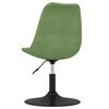 vidaXL Chaises pivotantes &agrave; manger lot de 6 Vert clair Velours