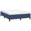 vidaXL Cadre de lit sans matelas bleu 140x190 cm tissu