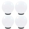 vidaXL Lampes à LED sous forme de boule 4 pcs Sphérique 25 cm PMMA