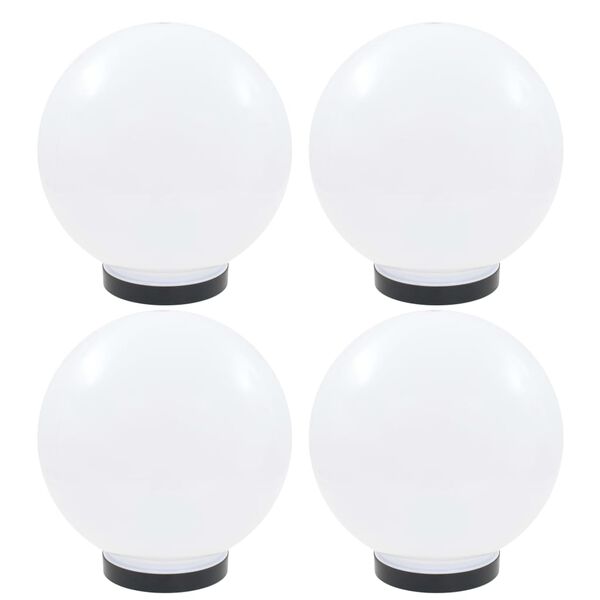 vidaXL Lampes à LED sous forme de boule 4 pcs Sphérique 25 cm PMMA