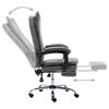 vidaXL Chaise de bureau Anthracite Similicuir
