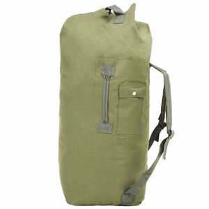 vidaXL Sac de sport style militaire 85 L Vert olive