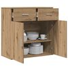 vidaXL Buffet Ch&ecirc;ne artisanal 78 x 38 x 80 cm Bois d'ing&eacute;nierie