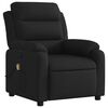 vidaXL Fauteuil inclinable de massage noir tissu